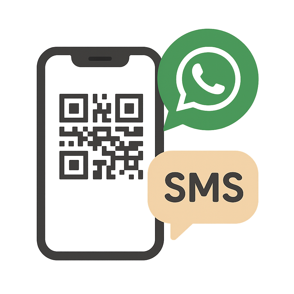 Works Everywhere (WhatsApp + SMS)